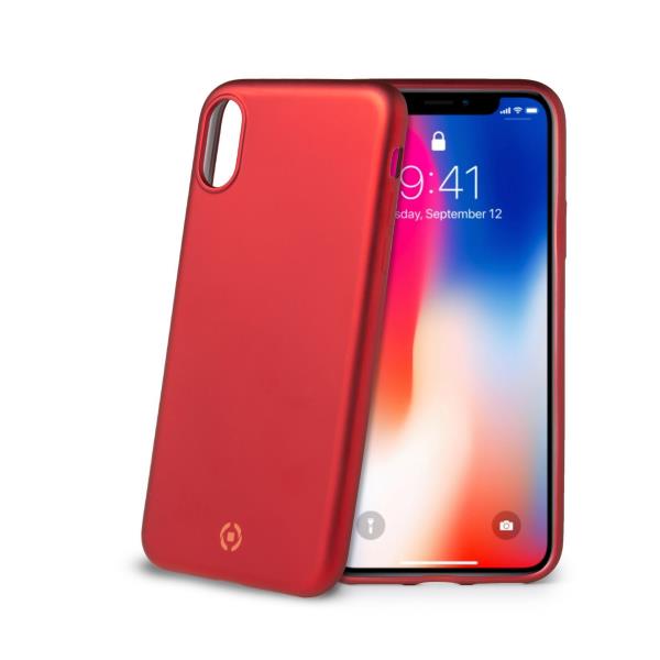 Celly SOFTMATT IPHONE XS/X RED